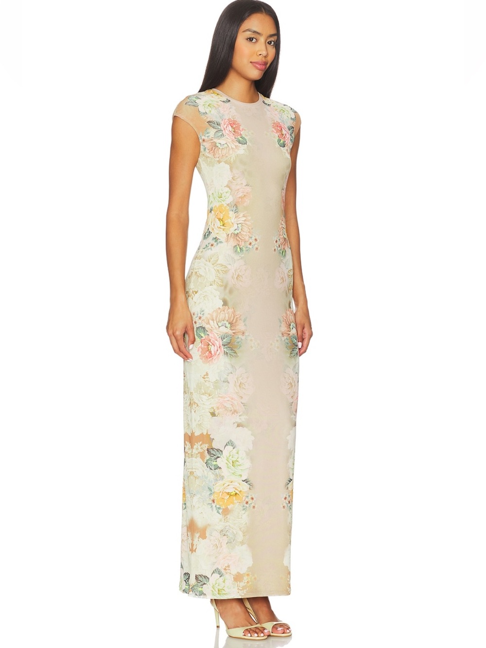 AFRM Cody Dress in Honey Rose Frame - Picture 2 of 9